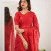 Tissue Cotton Beautiful Saree - Image 7