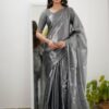 Tissue Cotton Desginer Saree - Image 4
