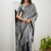 Tissue Cotton Desginer Saree - Image 6