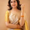 Tissue Cotton Half/Half Saree - Image 3