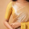 Tissue Cotton Half/Half Saree - Image 9