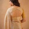 Tissue Cotton Half/Half Saree - Image 11
