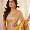 Tissue Cotton Half/Half Saree - Image 12