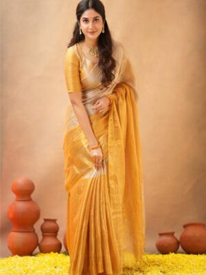 Tissue Cotton Saree