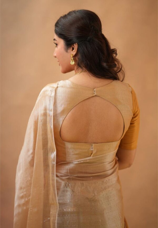 Tissue Cotton Saree - Image 7