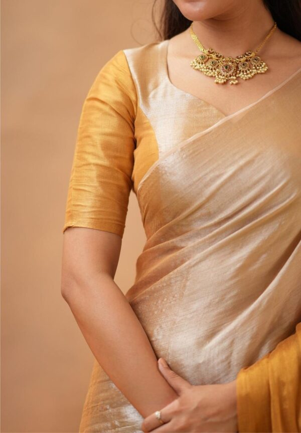 Tissue Cotton Saree - Image 12