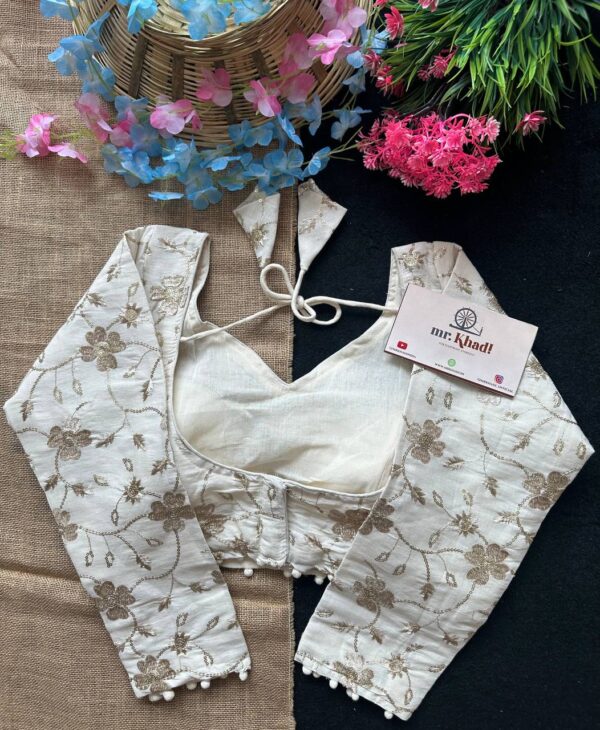 Golden Work Designer Blouse - Image 3