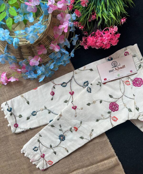Colorful Flower Designer Blouse - Image 2