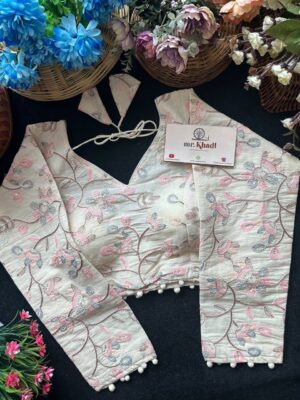 Pure Camric Khadi Cotton Blouse