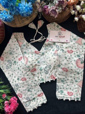 Pure Camric Khadi Cotton Full Seleeve Blouse