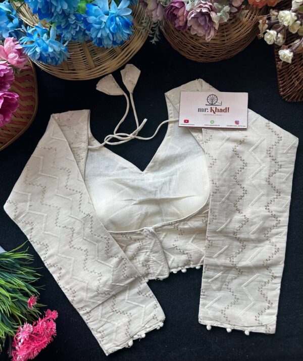 Zig Zag Designer Blouse - Image 2