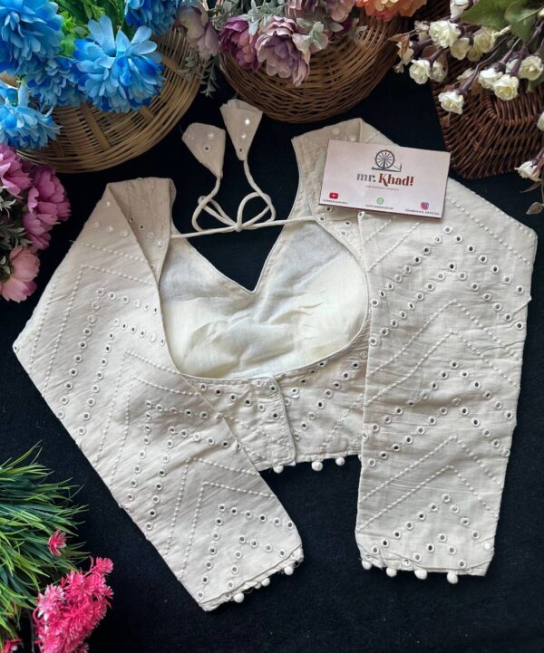 Miroor Work Designer Blouse - Image 2