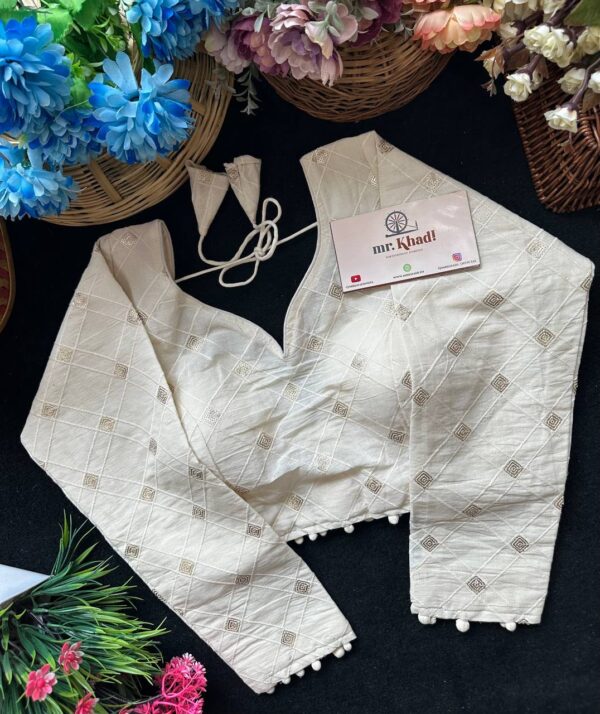 Silver Work Designer Blouse