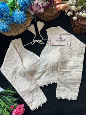 Khadi Cotton Full Seleeve Blouse