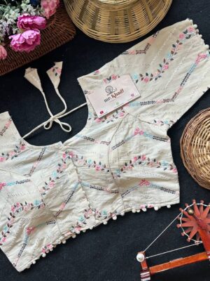 Khadi Cotton New Arrival Big Size Blouse