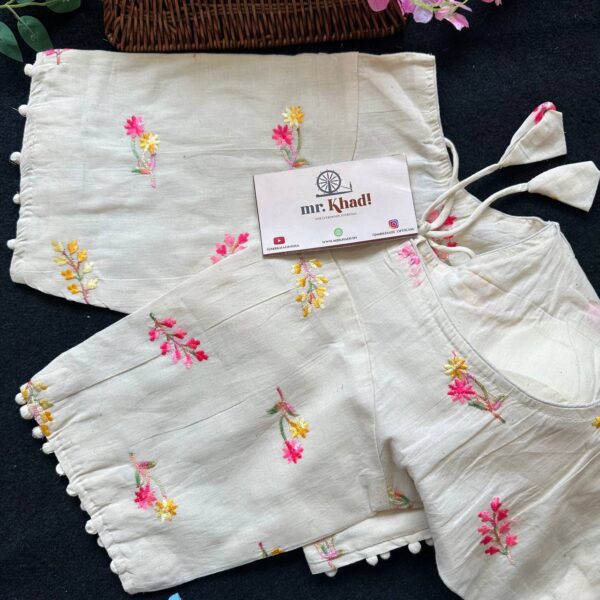 Khadi Cotton New Arrival Big Size Blouse - Image 2