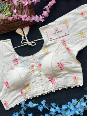Khadi Cotton New Arrival Big Size Blouse