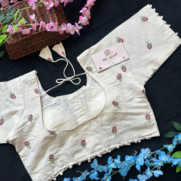 Flower Designer Blouse - Image 3