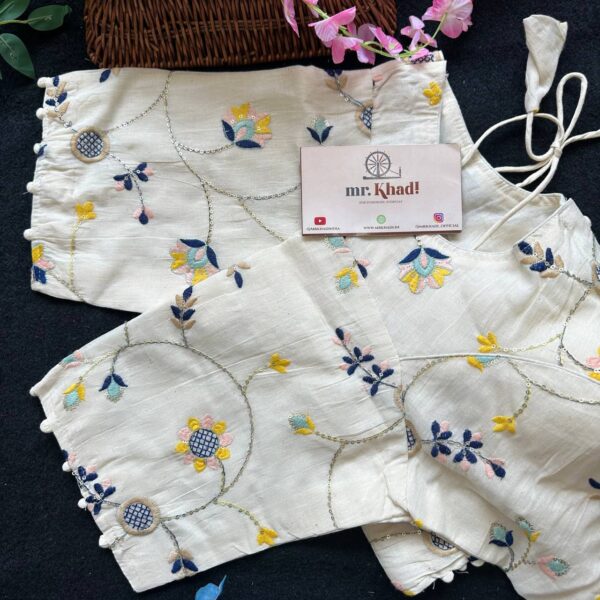 Flower Design Big Size Blouse - Image 3