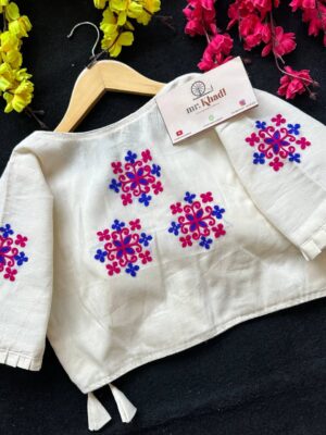 New Khadi Angrakha Style Desginer Blouse