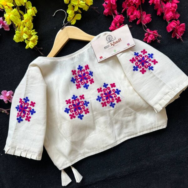 New Khadi Angrakha Style Desginer Blouse