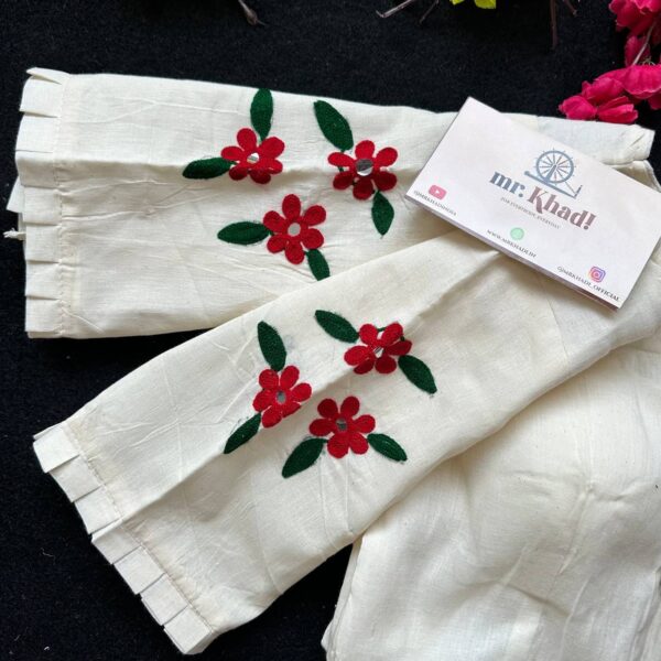 New Khadi Trends Angrakha Style Blouse - Image 3