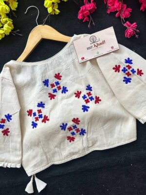 Heavy Khadi Cotton Angrakha New Khadi Trends Blouse