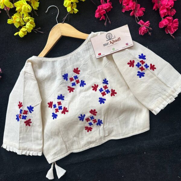 Heavy Khadi Cotton Angrakha New Khadi Trends Blouse