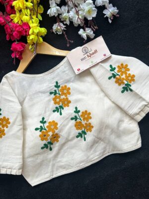 Khadi Cotton Angrakha Style Blouse
