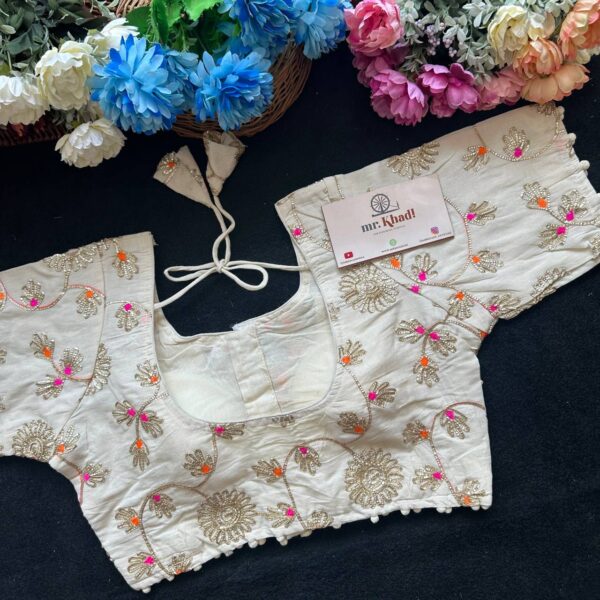 Pure Camric Cotton Diable Blouse - Image 2