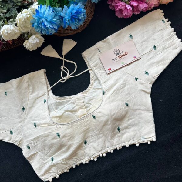 Pure Camric Cotton Diable Blouse - Image 2
