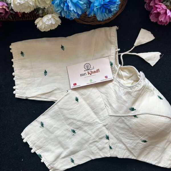 Pure Camric Cotton Diable Blouse - Image 3