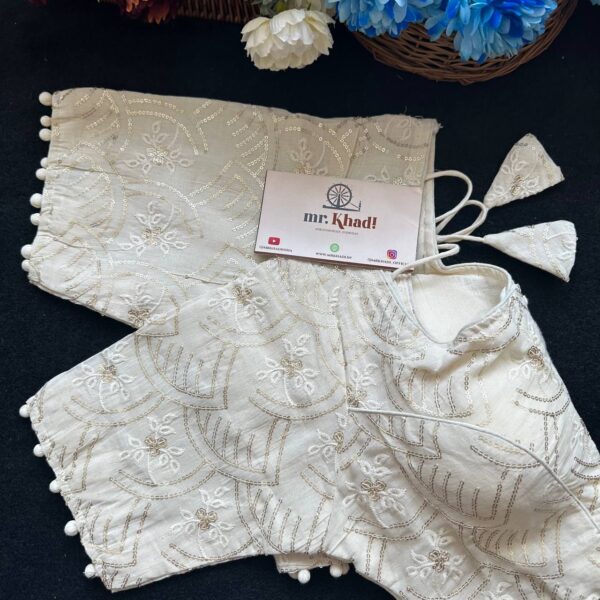 Pure Camric Cotton Desginer Blouse - Image 2