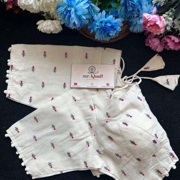 Pure Camric Cotton Diable Blouse - Image 2
