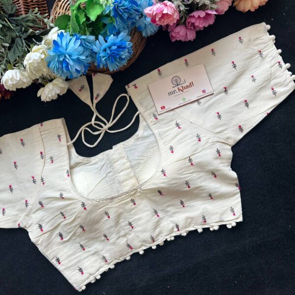 Pure Camric Cotton Diable Blouse - Image 3