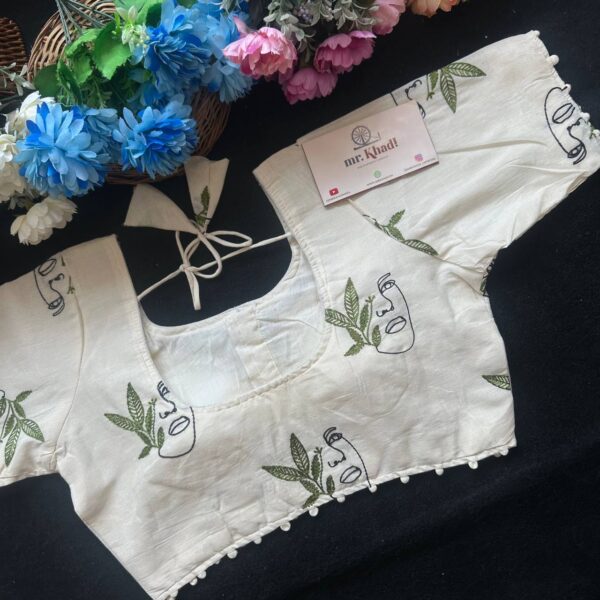 Pure Camric Cotton Diable Blouse - Image 2