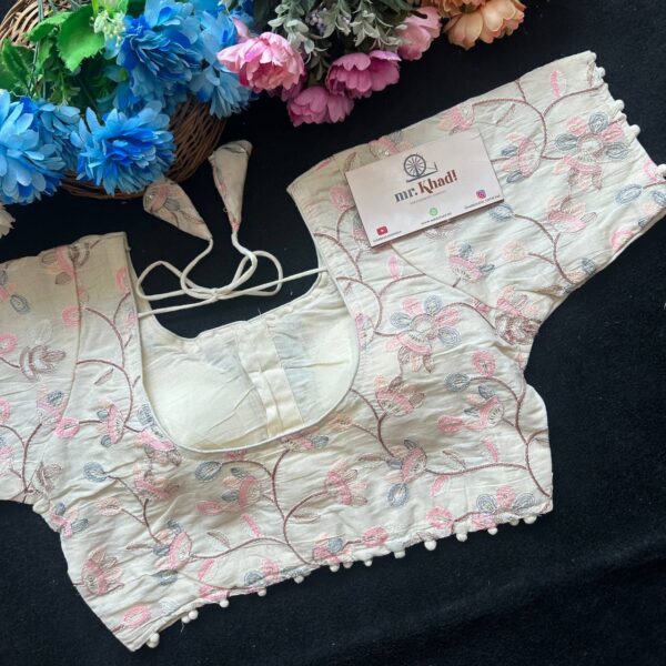 Multi Designer Cotton Blouse - Image 3