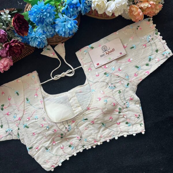 Pure Camric Cotton Diable Blouse - Image 3