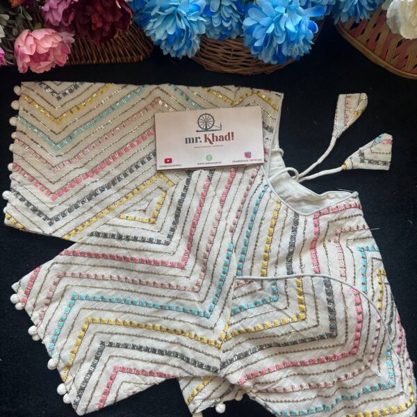 Zig Zag Designer Colorful Blouse - Image 3
