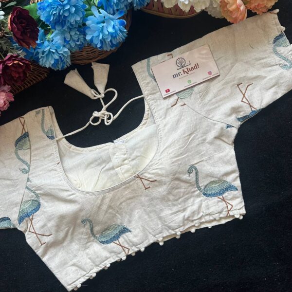 Pure Camric Cotton Diable Blouse - Image 2