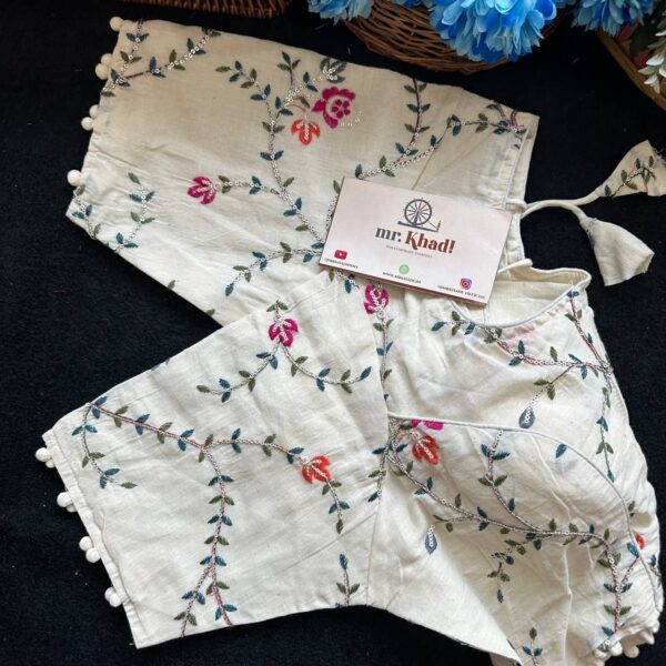 Pure Camric Cotton Diable Blouse - Image 3