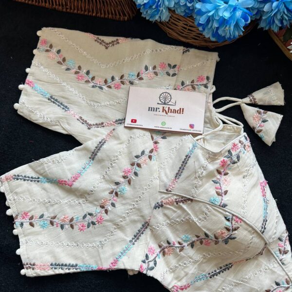Pure Camric Cotton Diable Fancy Blouse - Image 2