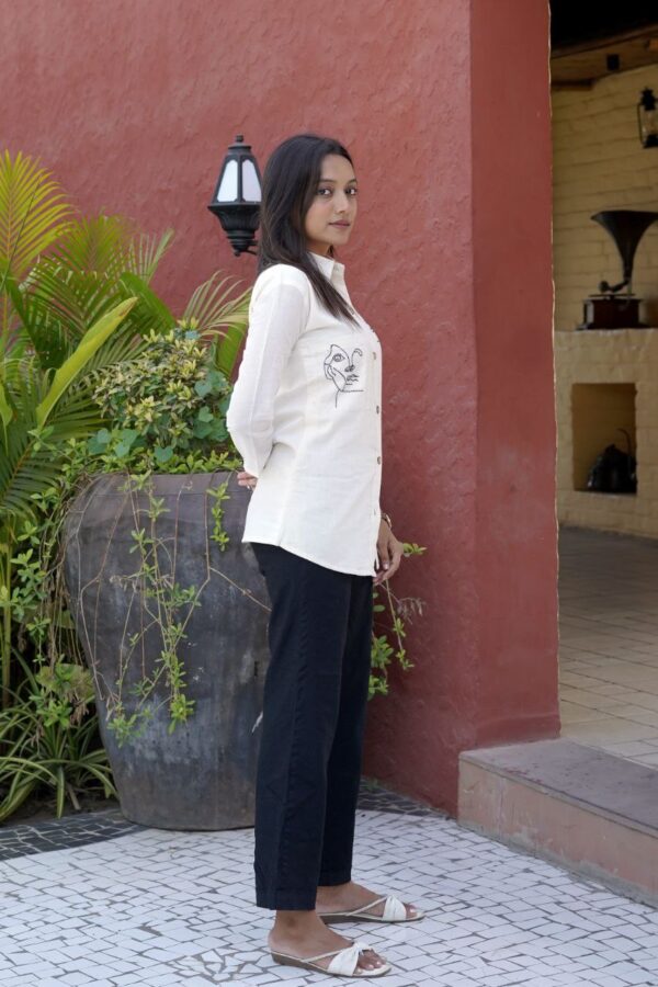 Off-White Khadi Cotton Shirt - Image 2