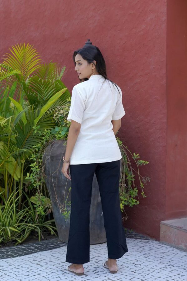 Off-White Khadi Cotton Shirt - Image 4