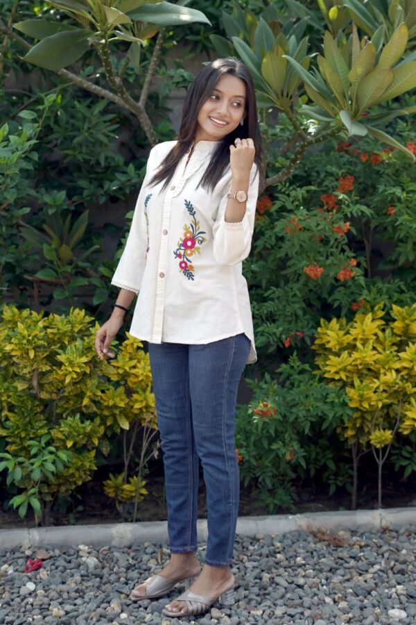 Handcrafted Khadi Cotton Tops - Image 4