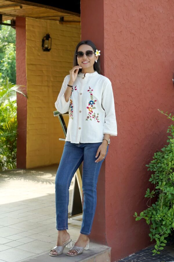 Summer Designer Khadi Tops - Image 2