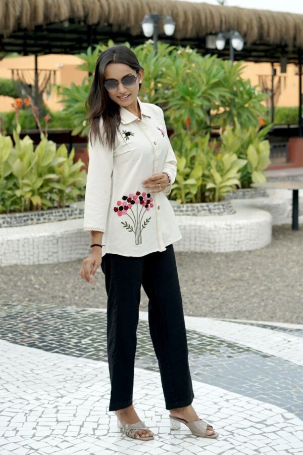 Hand-Worked Khadi Cotton Uniqe Tops - Image 3