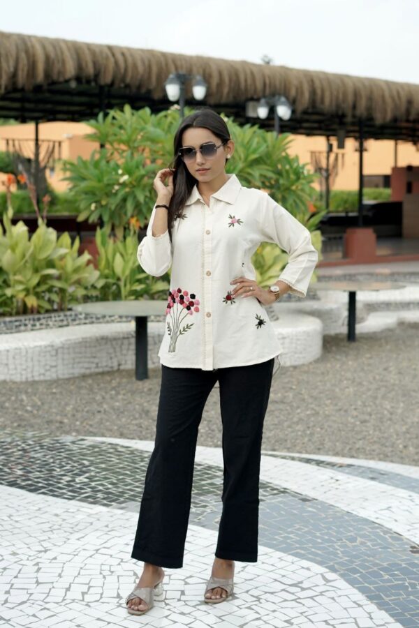 Hand-Worked Khadi Cotton Uniqe Tops - Image 4