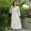 Elevate Your Everyday Mirror Work Khadi Cotton Kurti
