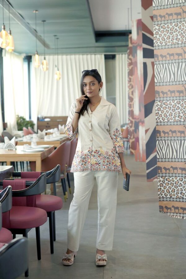 Pure Khadi Cotton Desginer Fancy Co-ord Set - Image 5